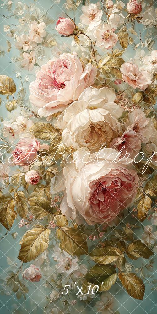 Kate Vintage Large Roses Fine Art Backdrop Designed by GQ - Kate Backdrop AU