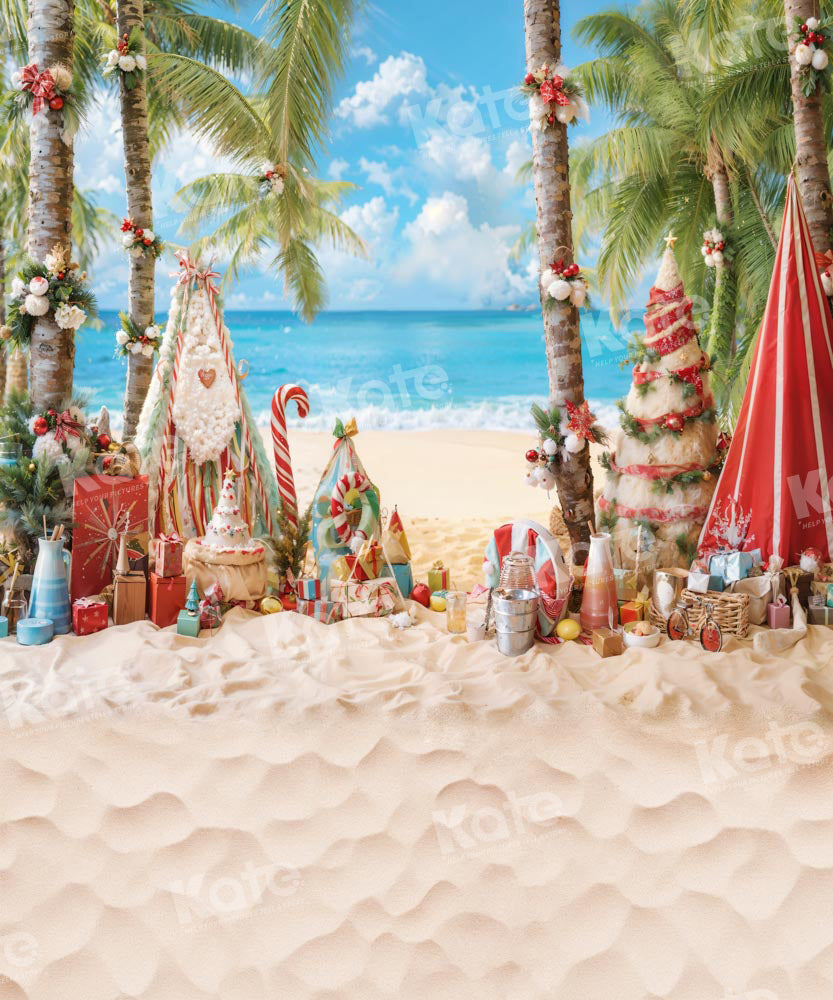Kate Christmas Beach Decorations Backdrop Designed by GQ - Kate Backdrop AU
