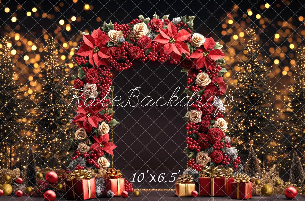 Kate Christmas Flower Arch Gifts Backdrop Designed by Mini MakeBelieve - Kate Backdrop AU