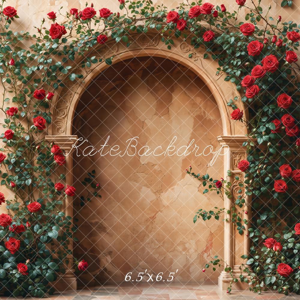 Kate Rose Arch Stone Wall Backdrop Designed by Emetselch