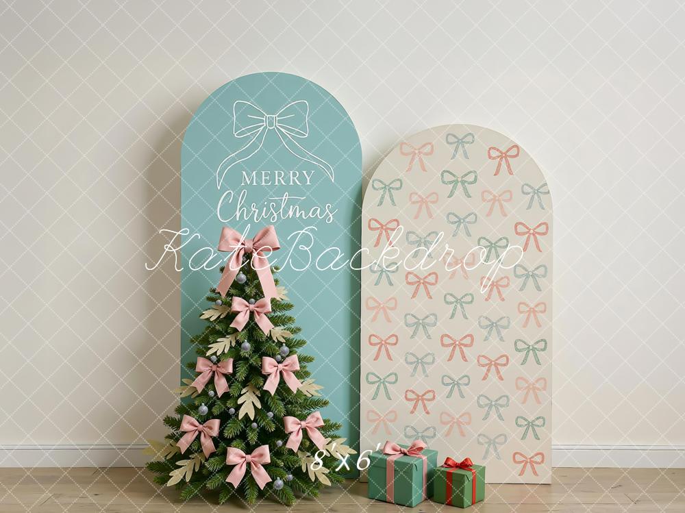 Kate Christmas Tree Bows Arch Party Backdrop Designed by Mini MakeBelieve - Kate Backdrop AU