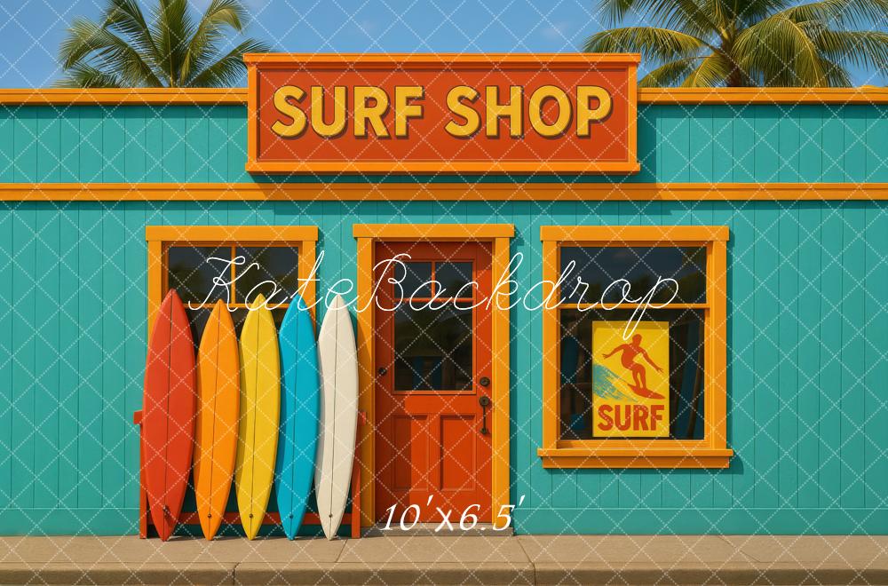 Kate Surf Shop Surfboards Backdrop Designed by Megan Leigh - Kate Backdrop AU