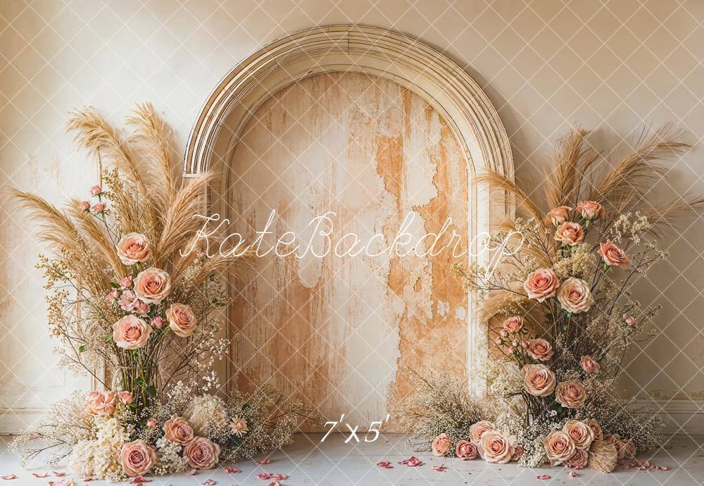 Kate Flower Arch Pampas Grass Backdrop Designed by Emetselch