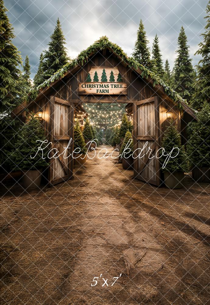 Kate Christmas Tree Farm Backdrop Designed by Chain