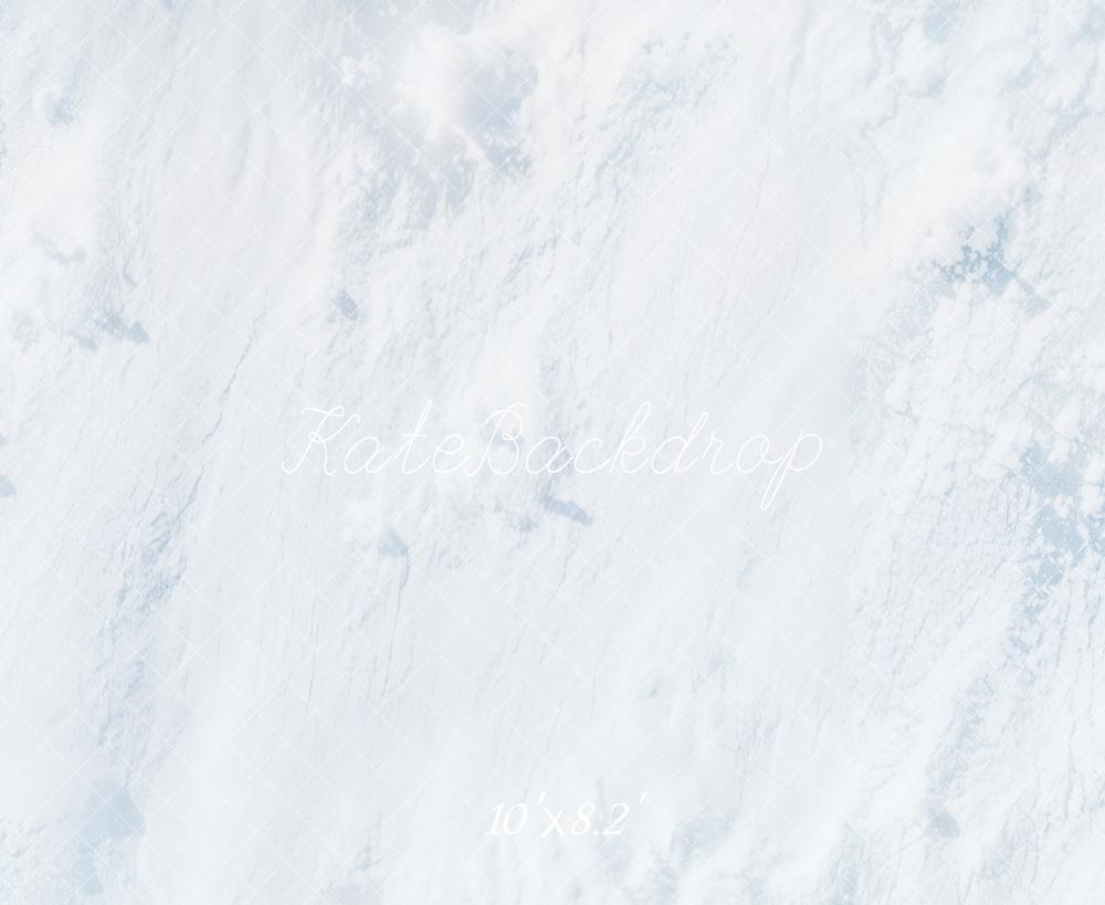 Kate Abstract White Snow Texture Fleece Backdrop Designed by Kate Image