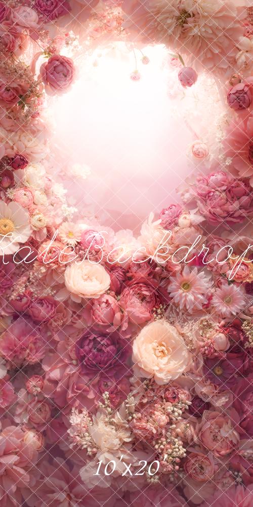 Kate Flower Arch Pink Flowers Backdrop Designed by Chain - Kate Backdrop AU