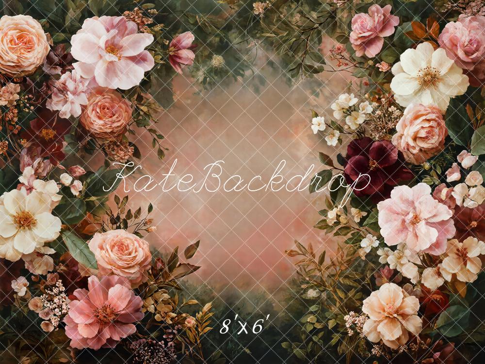 Kate Flower Vintage Maternity Photo Backdrop Designed by GQ