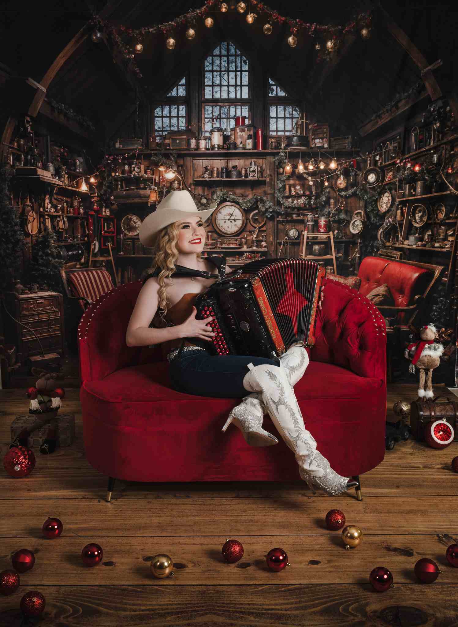 Kate Christmas Santa House Backdrop Designed by Emetselch - Kate Backdrop AU