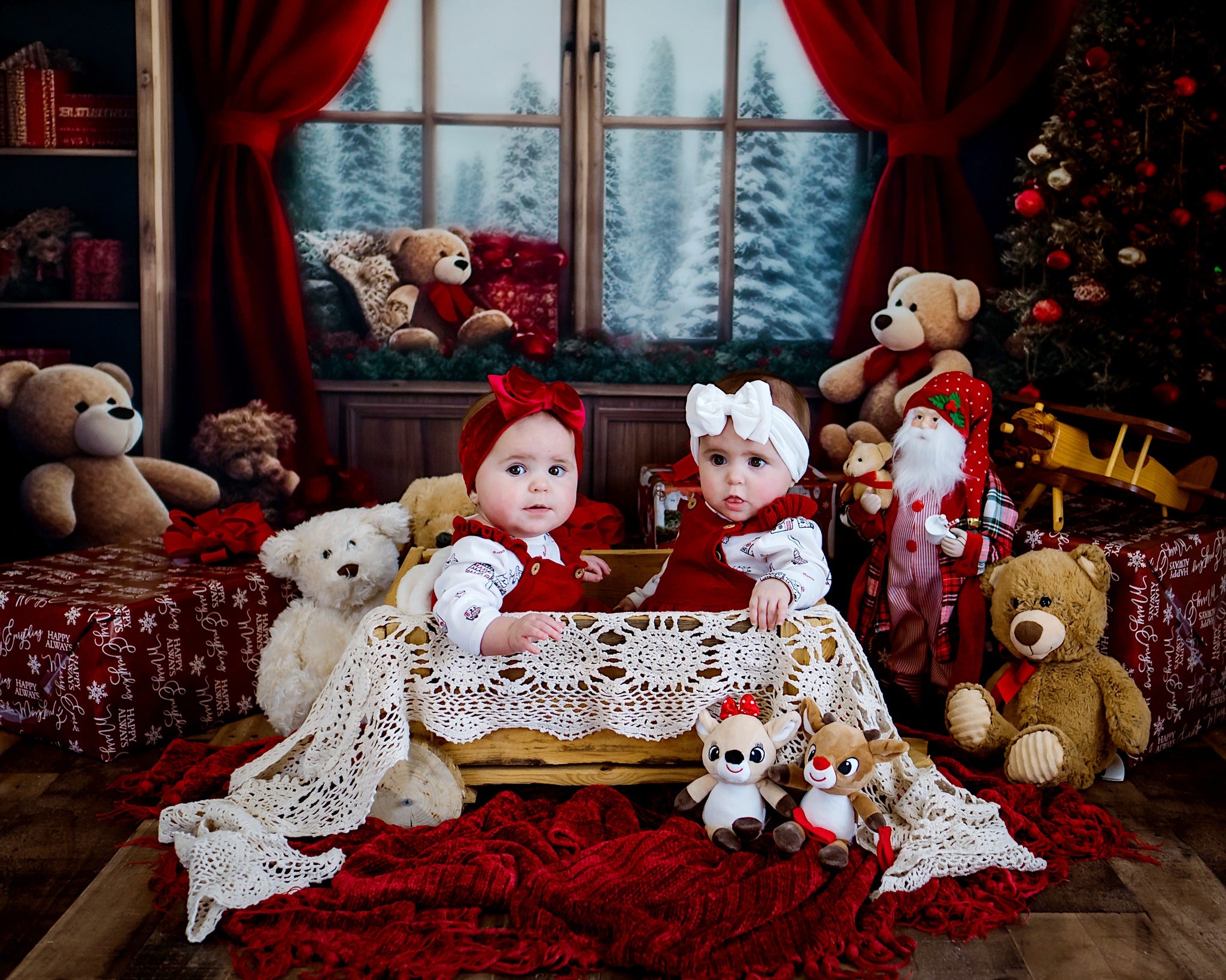 Kate Bear Room Winter Backdrop Designed by Chain Photography - Kate Backdrop AU