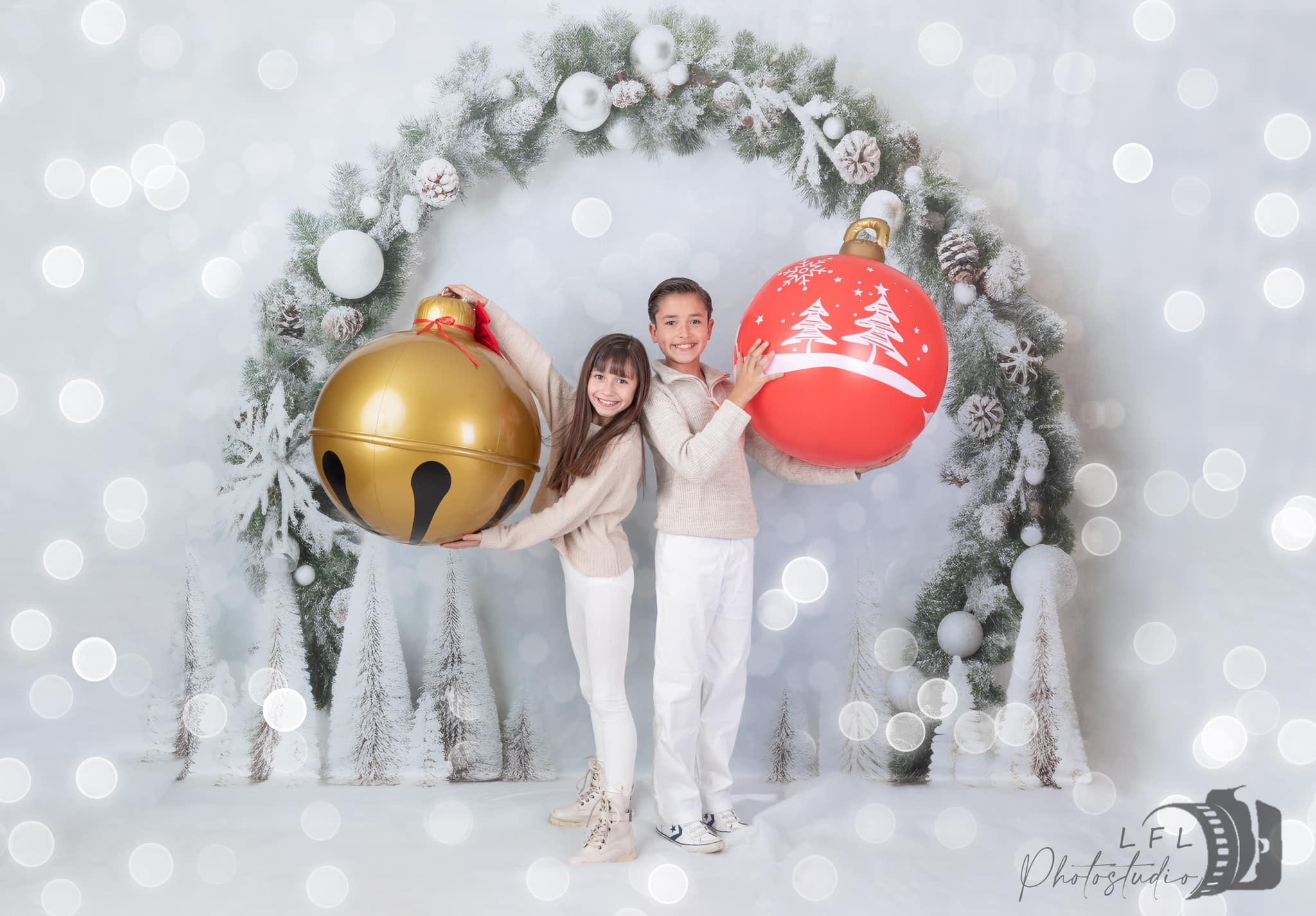 Kate Winter Christmas Arch Backdrop for Photography