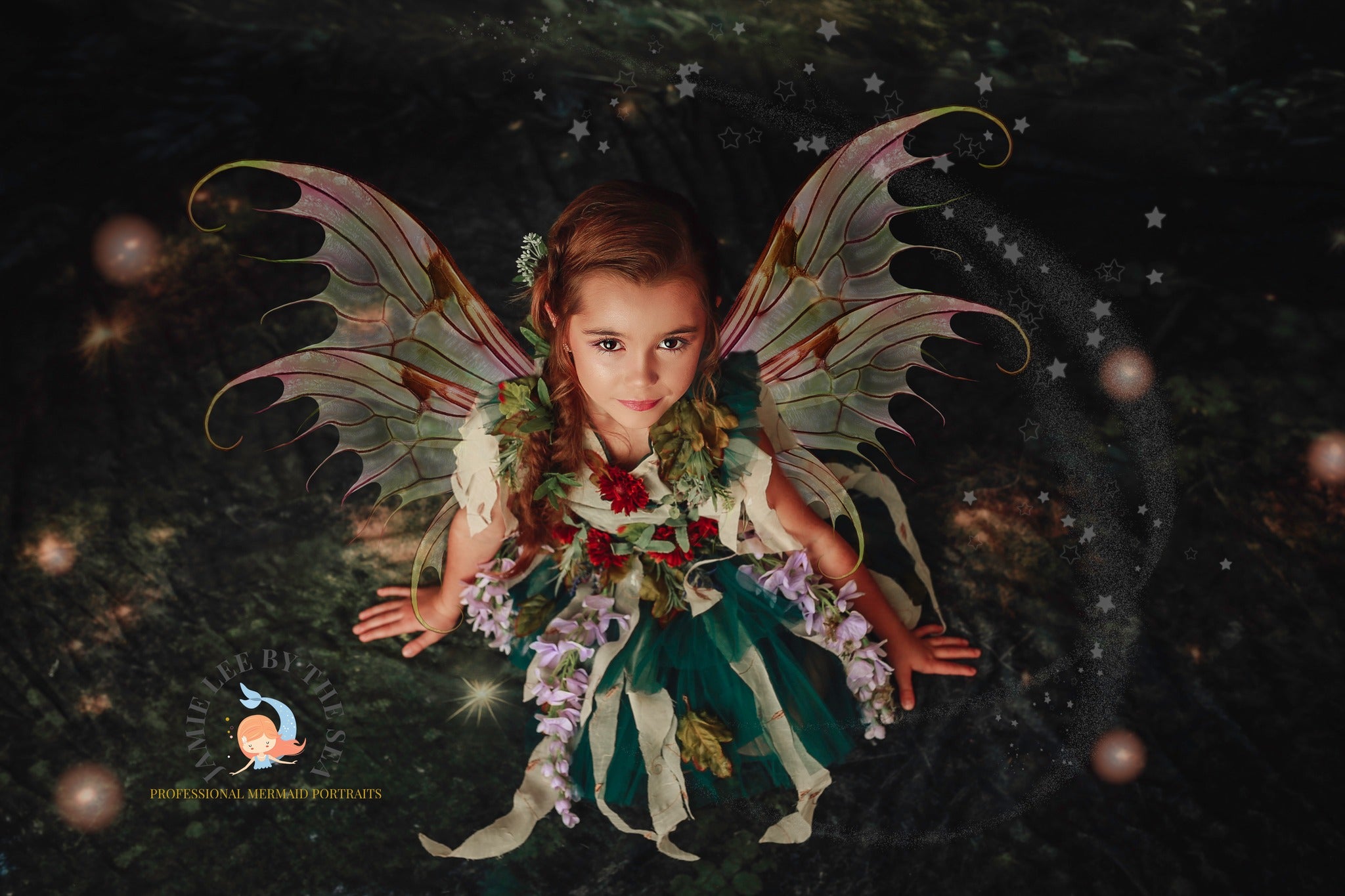 Kate Enchanted Fairy Forest Night Backdrop Designed by Mandy Ringe Photography