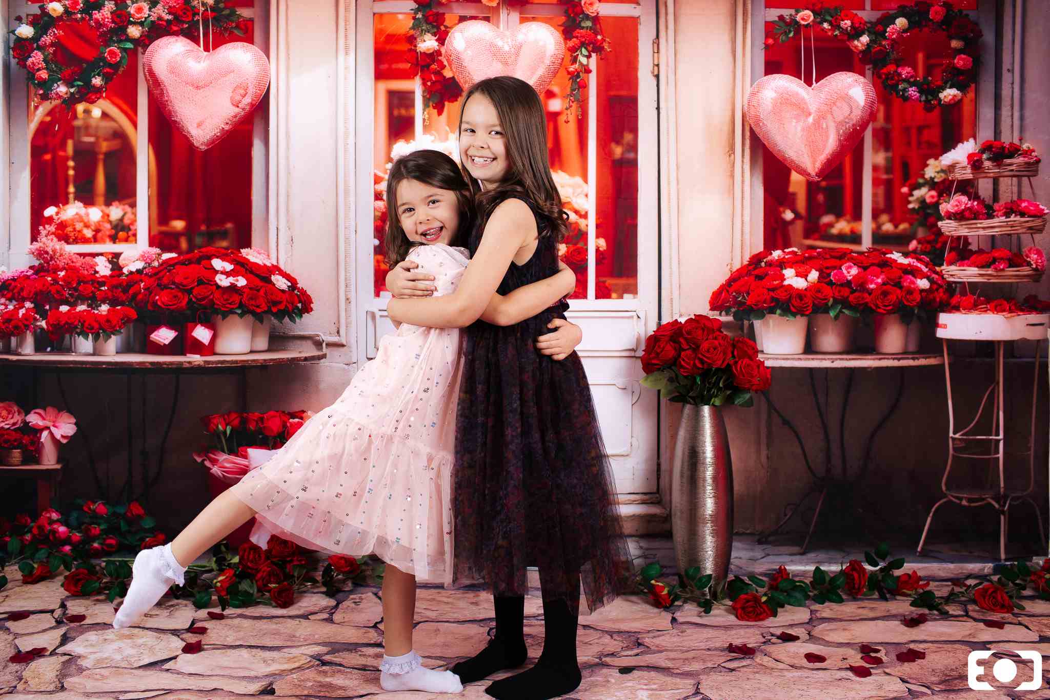 Kate Valentine's Day Red Rose Flower Shop Backdrop Designed by Chain Photography - Kate Backdrop AU