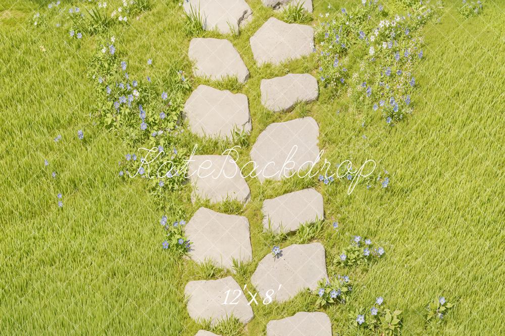 Kate Stone Pathway Meadow Green Backdrop Designed by Kate Image