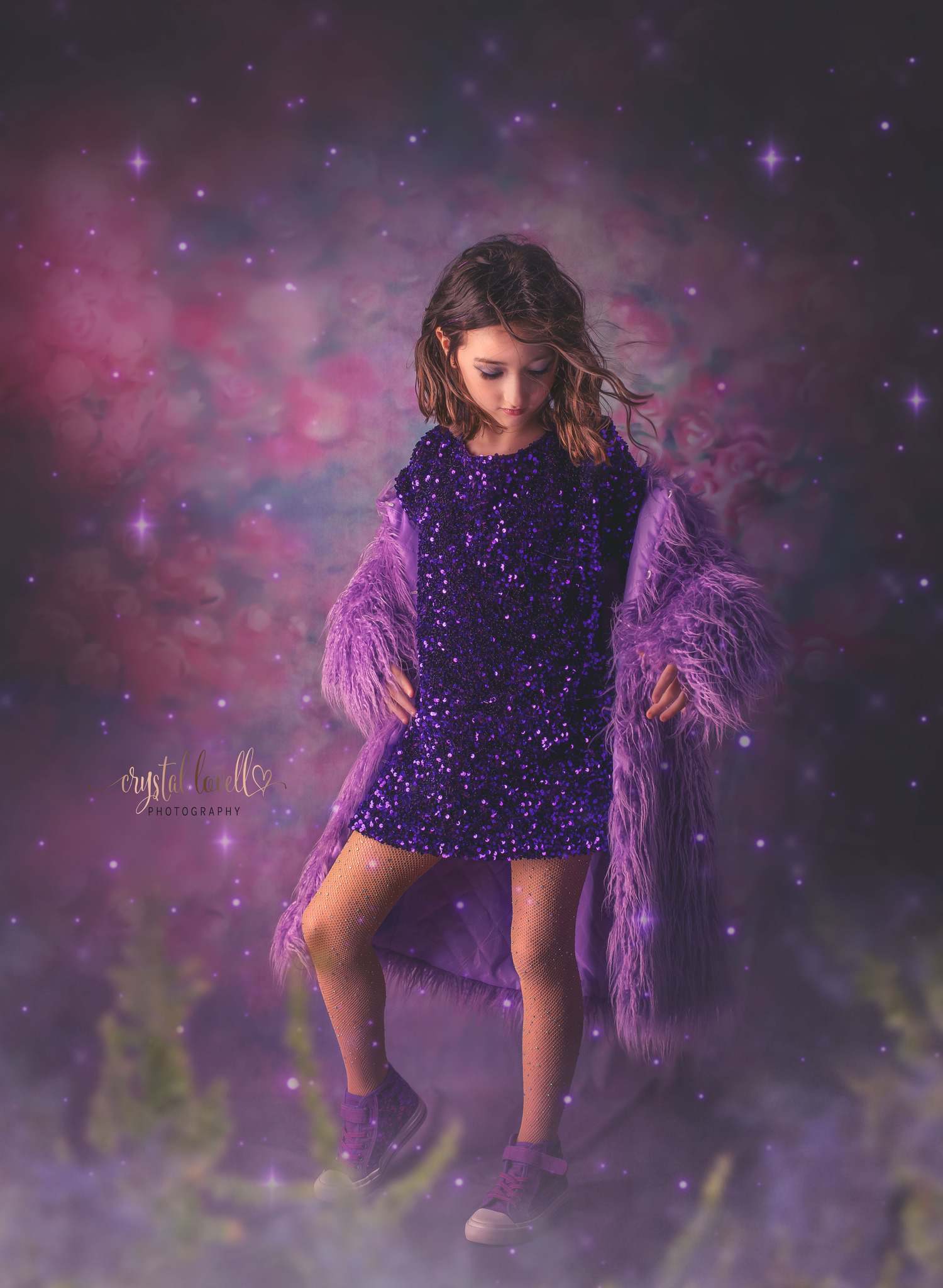 Kate Pink Flowers Hand Painting Liked Portrait Photography Backdrops - Kate Backdrop AU