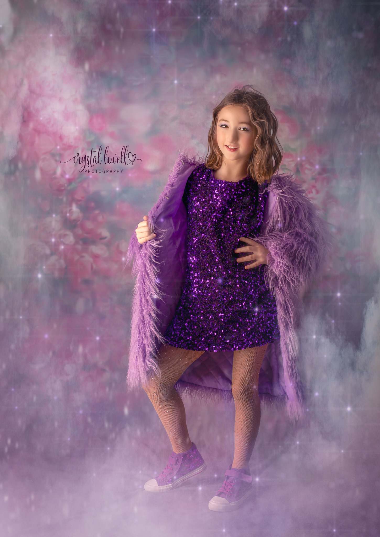 Kate Pink Flowers Hand Painting Liked Portrait Photography Backdrops - Kate Backdrop AU