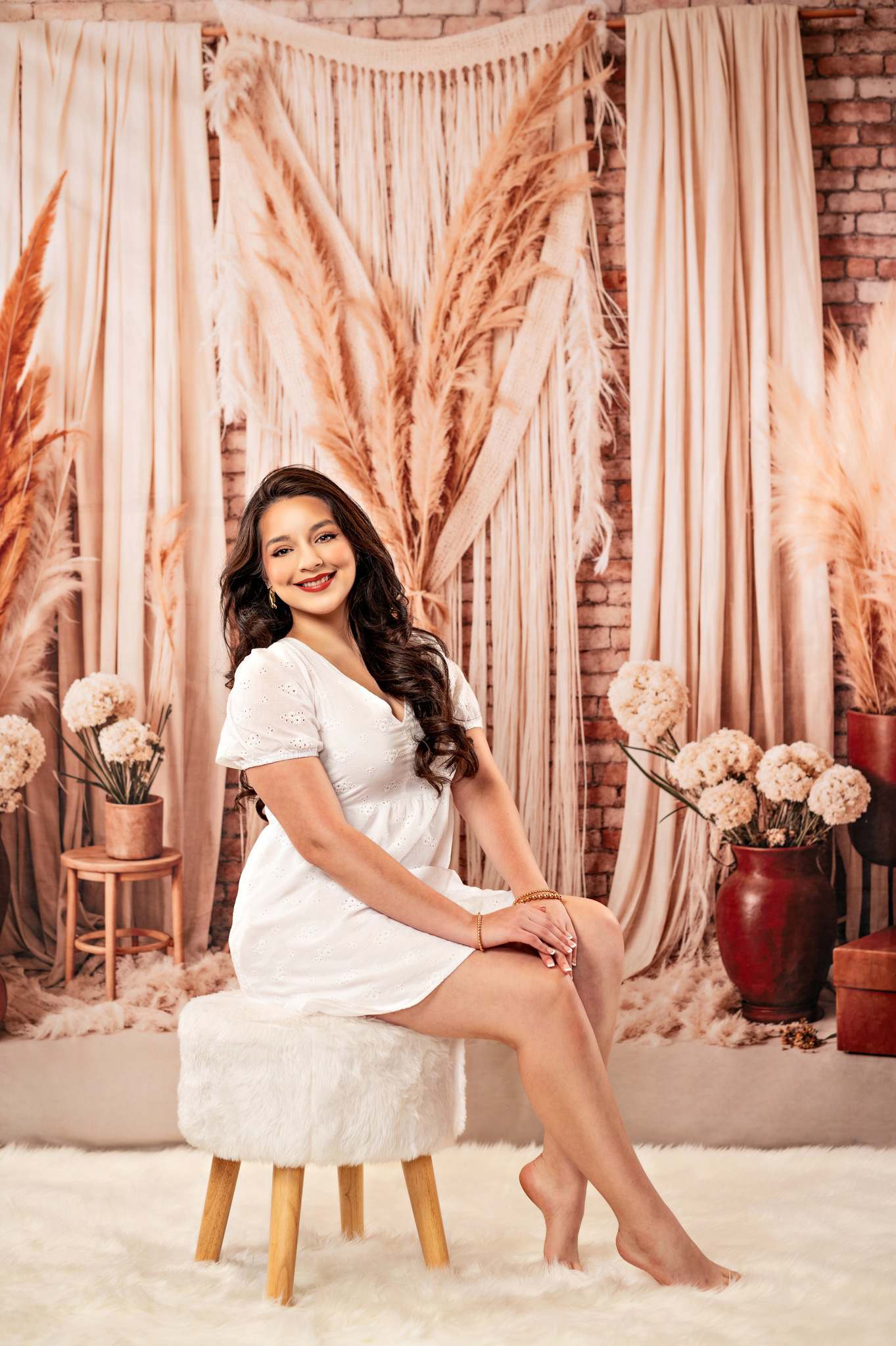 Kate Boho Candle Reed Curtains Backdrop Designed by Chain Photography - Kate Backdrop AU