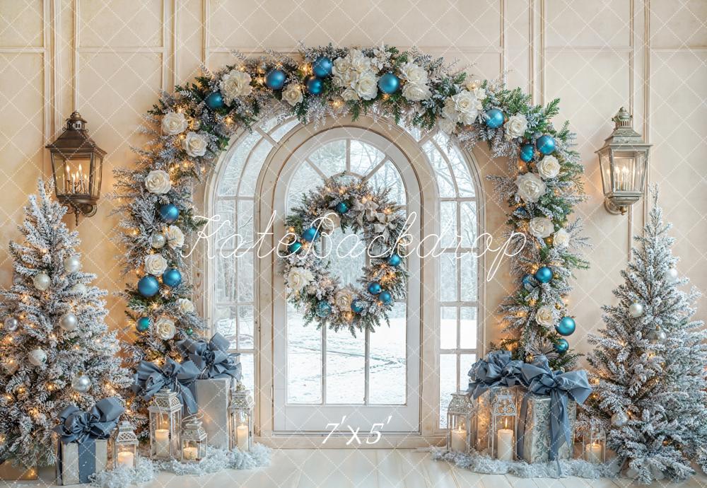 Kate Christmas Arch Trees Backdrop Designed by Emetselch - Kate Backdrop AU