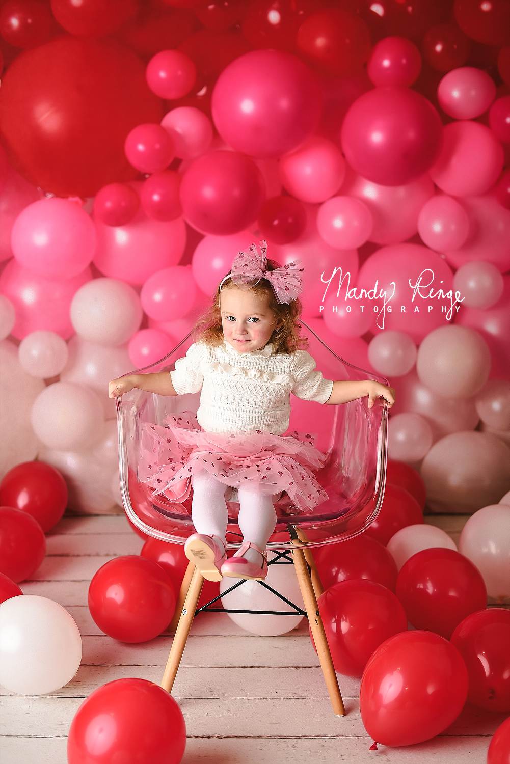Kate Valentines Day Balloon Wall Backdrop for Photography Designed by Mandy Ringe Photography