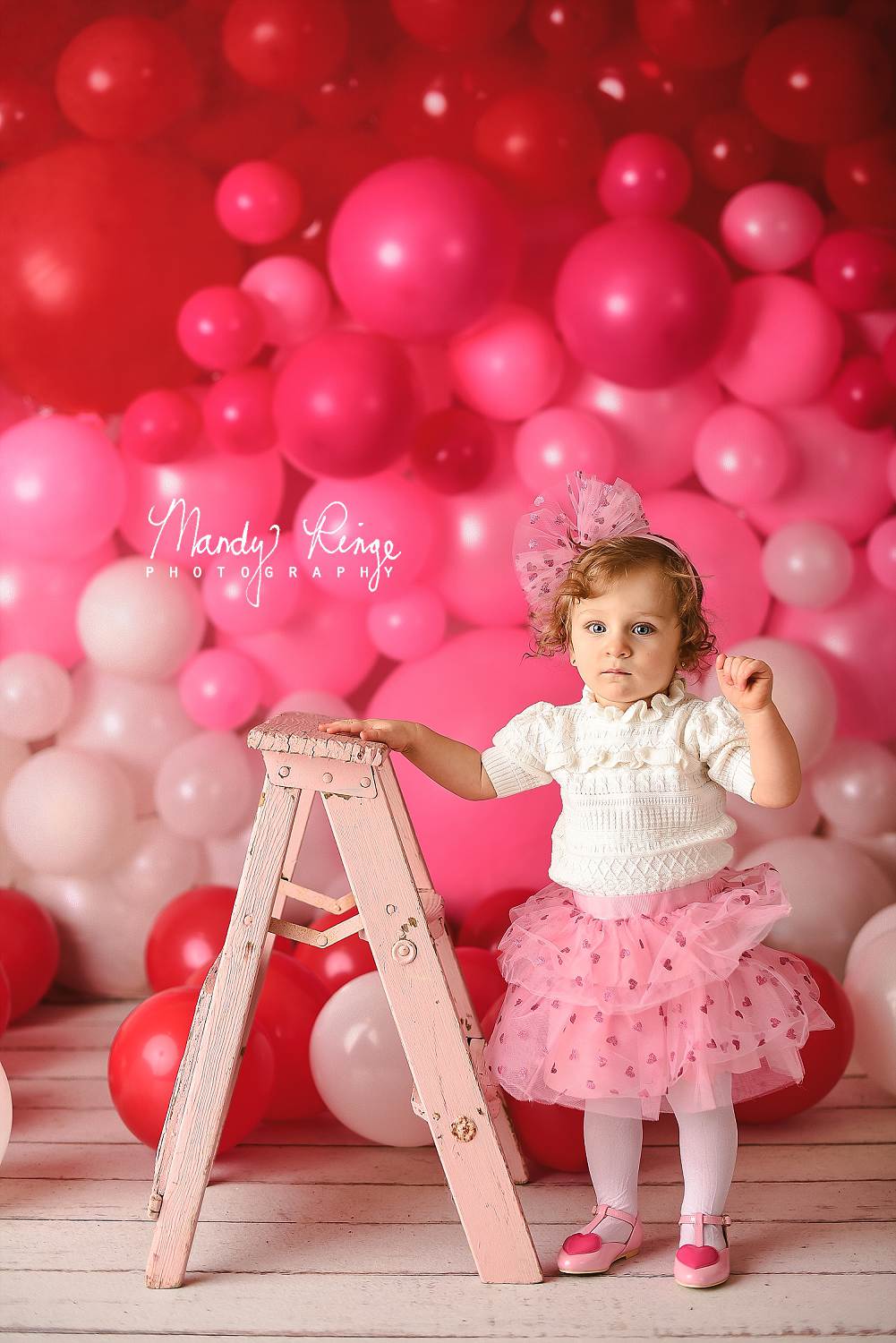 Kate Valentines Day Balloon Wall Backdrop for Photography Designed by Mandy Ringe Photography