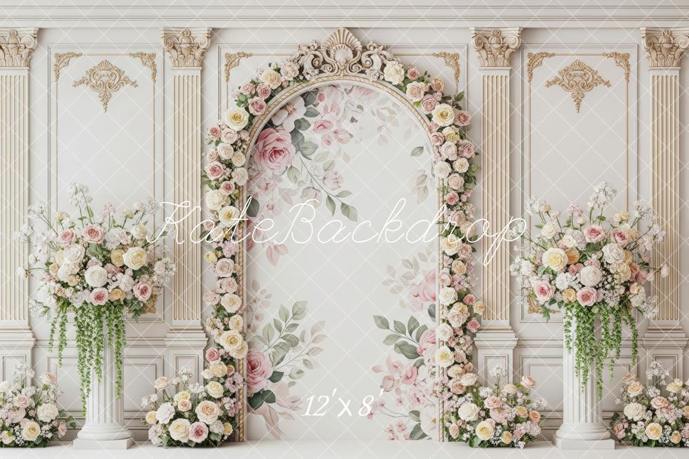 Kate Arch Floral Wall Classical Backdrop Designed by Patty Roberts