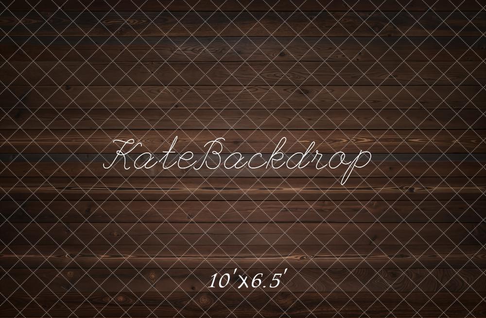 Kate Wood Texture Vintage Brown Fleece Backdrop Designed by Kate Image - Kate Backdrop AU
