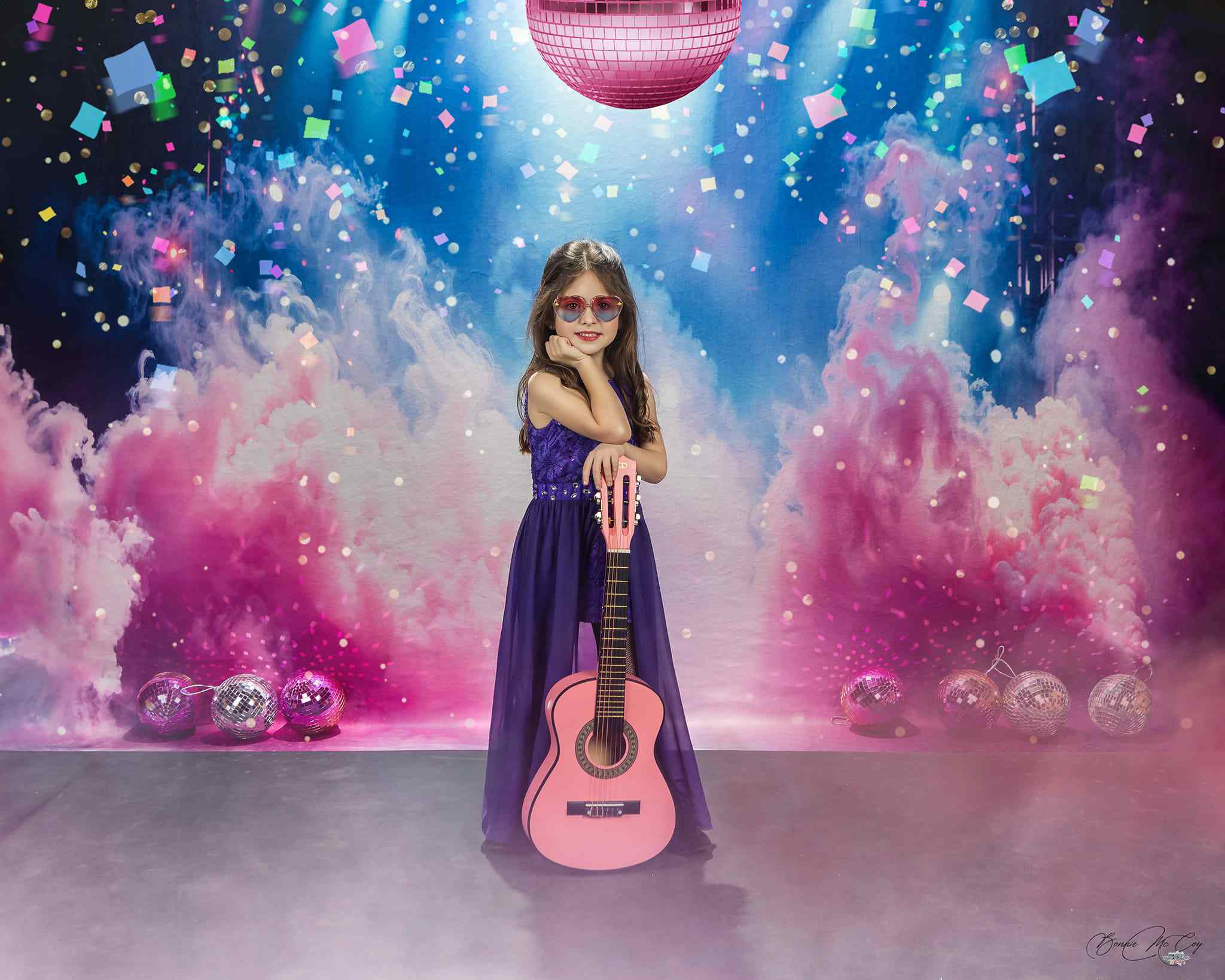Kate Pink Atmosphere Smoke Light Backdrop+Stage Floor Backdrop - Kate Backdrop AU