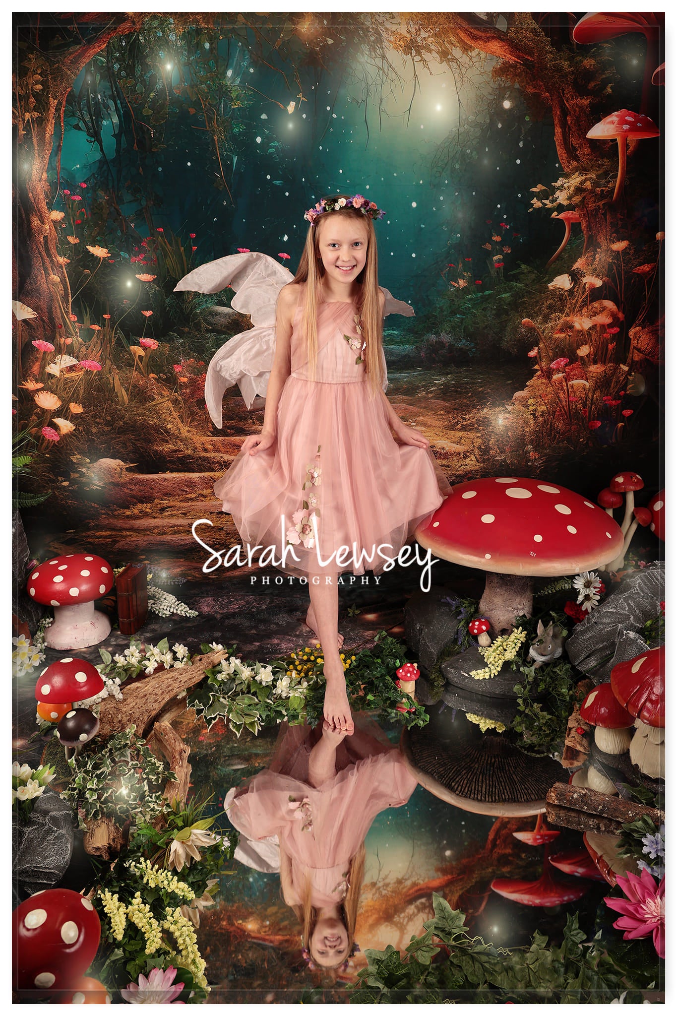 Kate Fantasy Firefly Mushroom Forest Backdrop Designed by Chain Photography