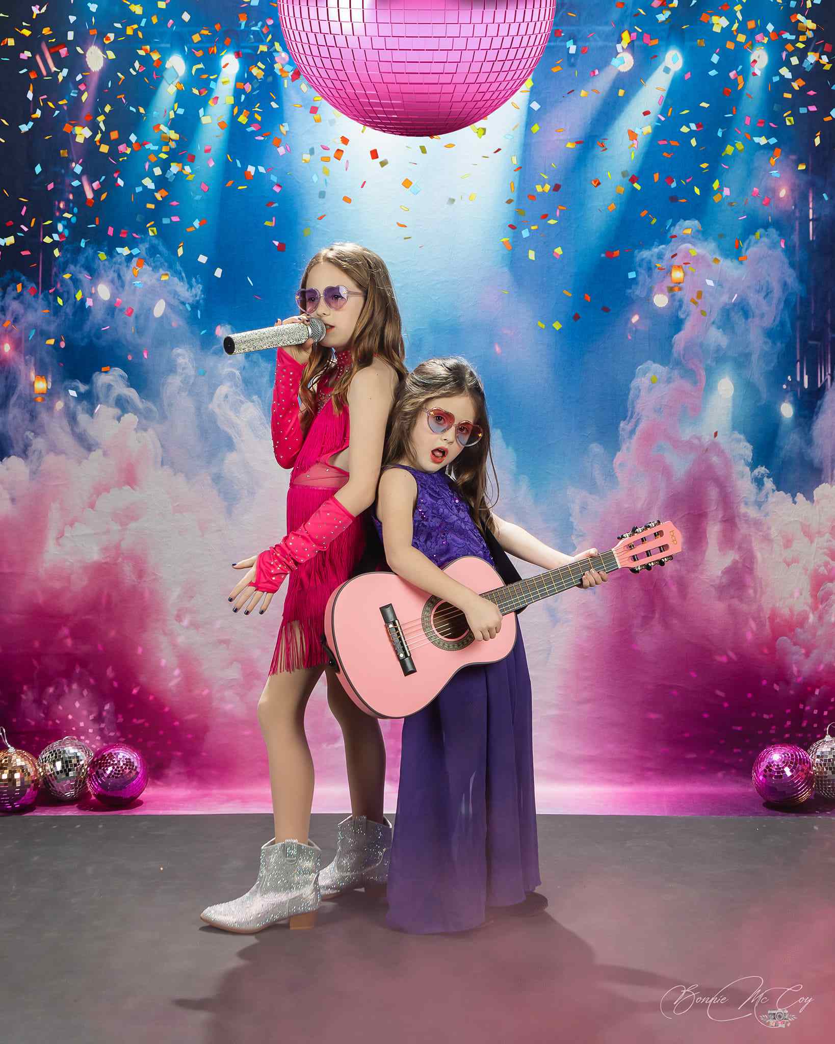 Kate Pink Atmosphere Smoke Light Backdrop+Stage Floor Backdrop - Kate Backdrop AU