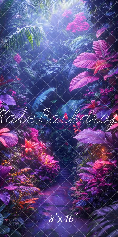 Kate Sweep Jungle Purple Pathway Backdrop Designed by Chain Photography