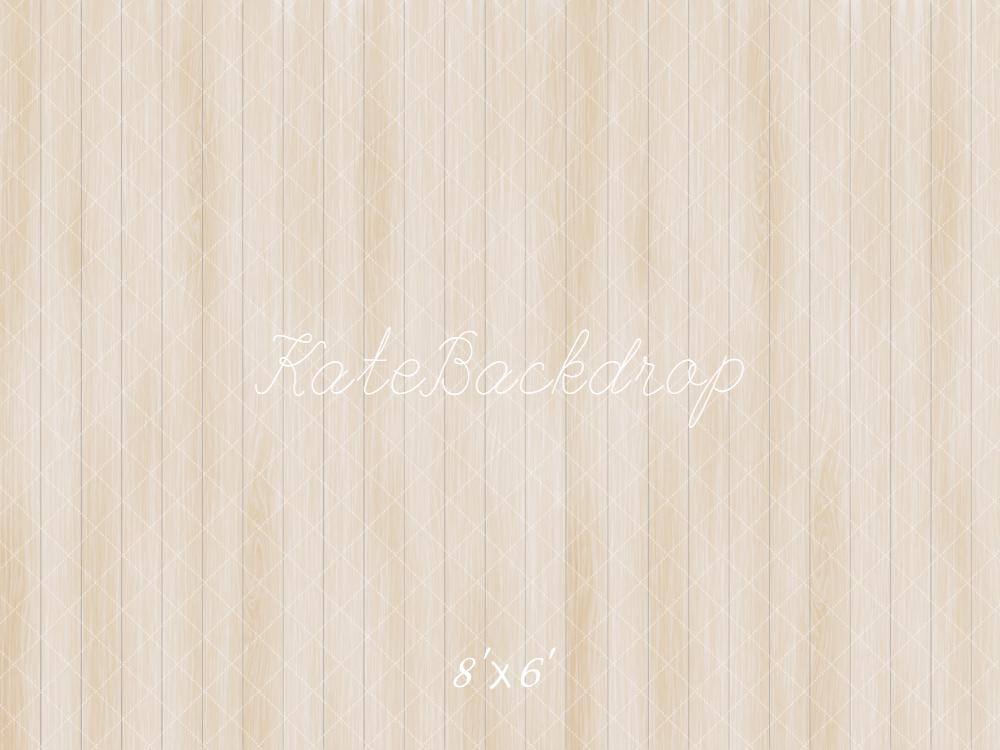 Kate Light Wood Vertical Lines Fleece Backdrop Designed by Emetselch