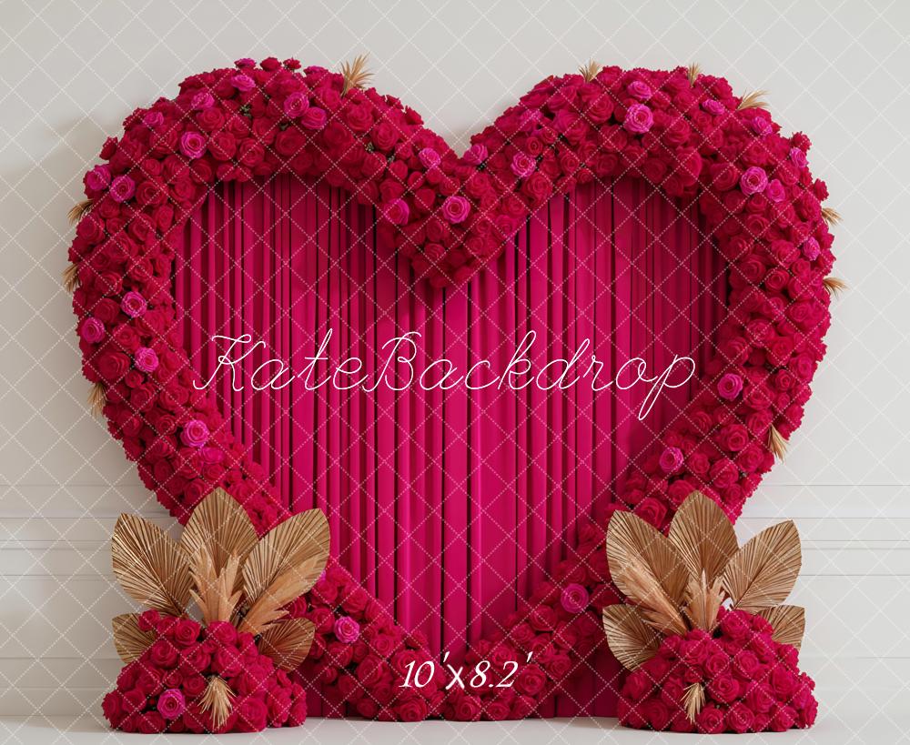 Kate Heart Roses Valentine's Day Backdrop Designed by Mini MakeBelieve - Kate Backdrop AU