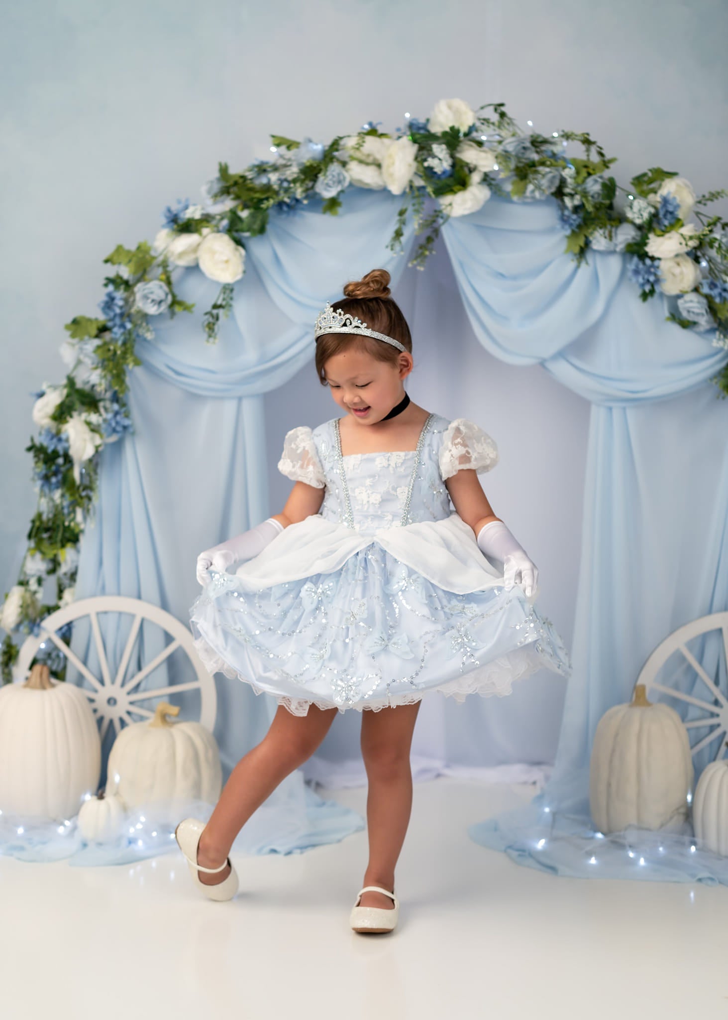 Kate Abstract Backdrop Light Blue mixed Gray for Photography - Kate Backdrop AU