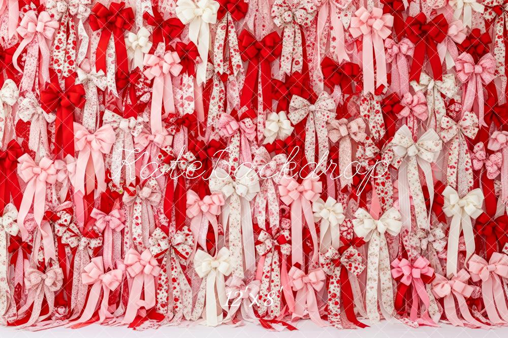 Kate Ribbons Bows Valentine's Day Backdrop Designed by Patty Roberts