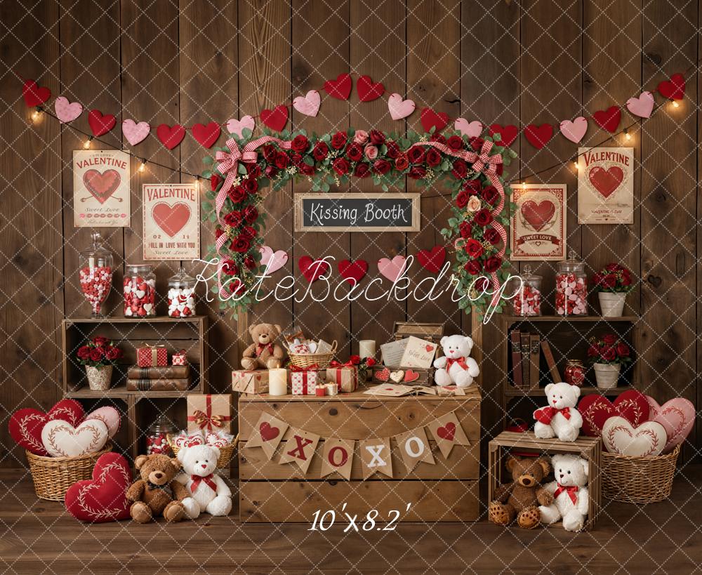 Kate Valentine Kissing Booth Backdrop Designed by Emetselch