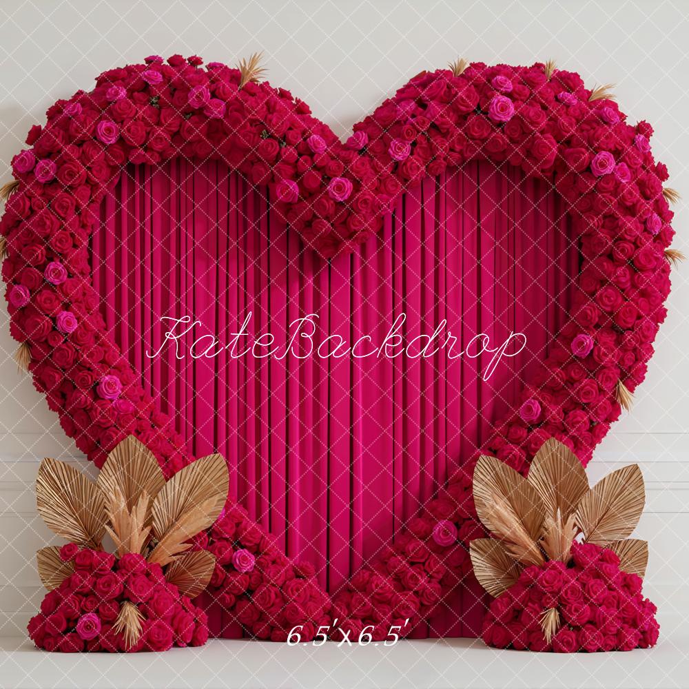 Kate Heart Roses Valentine's Day Backdrop Designed by Mini MakeBelieve - Kate Backdrop AU