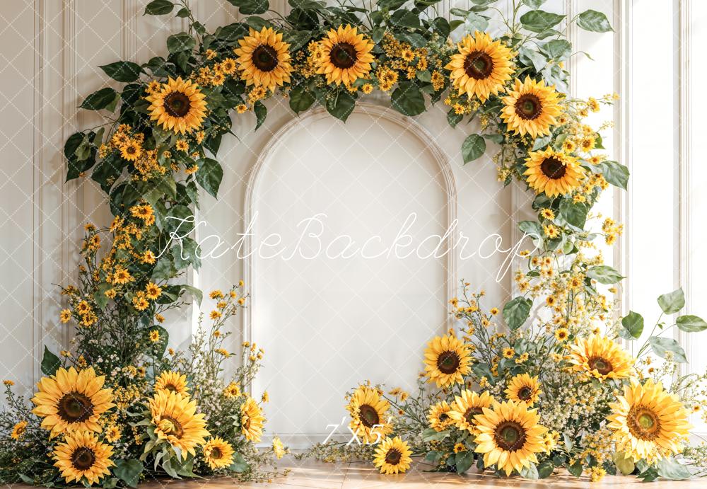 Kate Arch Sunflower Wall Backdrop Designed by Emetselch - Kate Backdrop AU