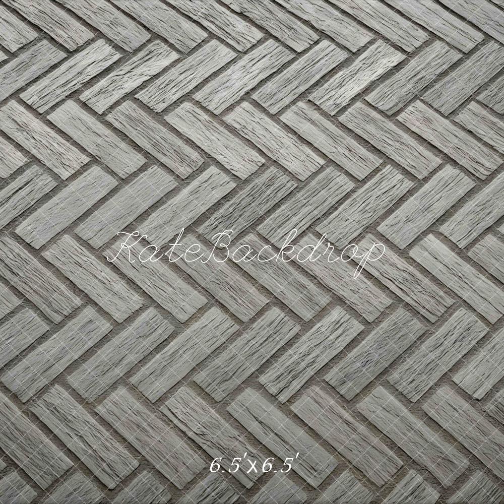 Kate Herringbone Grey Floor Backdrop Designed by Mini MakeBelieve