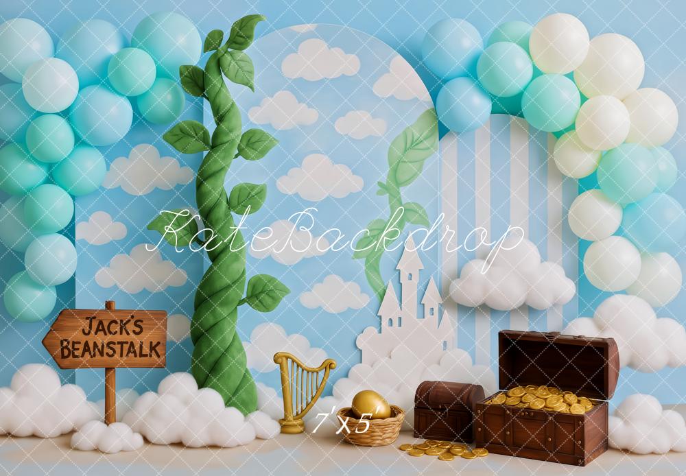 Kate Beanstalk Treasure Clouds Backdrop Designed by Patty Roberts - Kate Backdrop AU