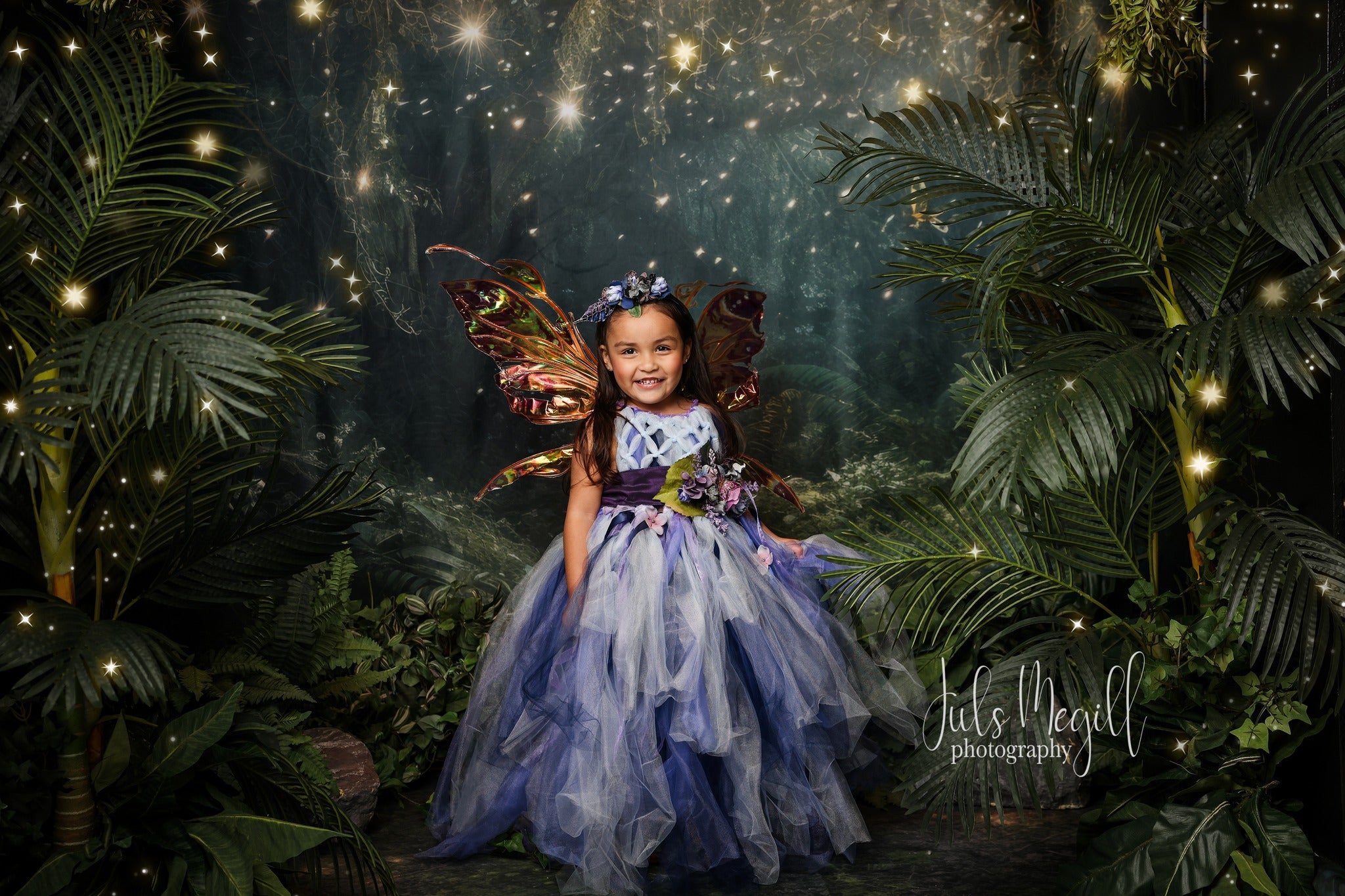 Kate Enchanted Fairy Night Backdrop+Forest Floor Designed by Mandy Ringe Photography - Kate Backdrop AU