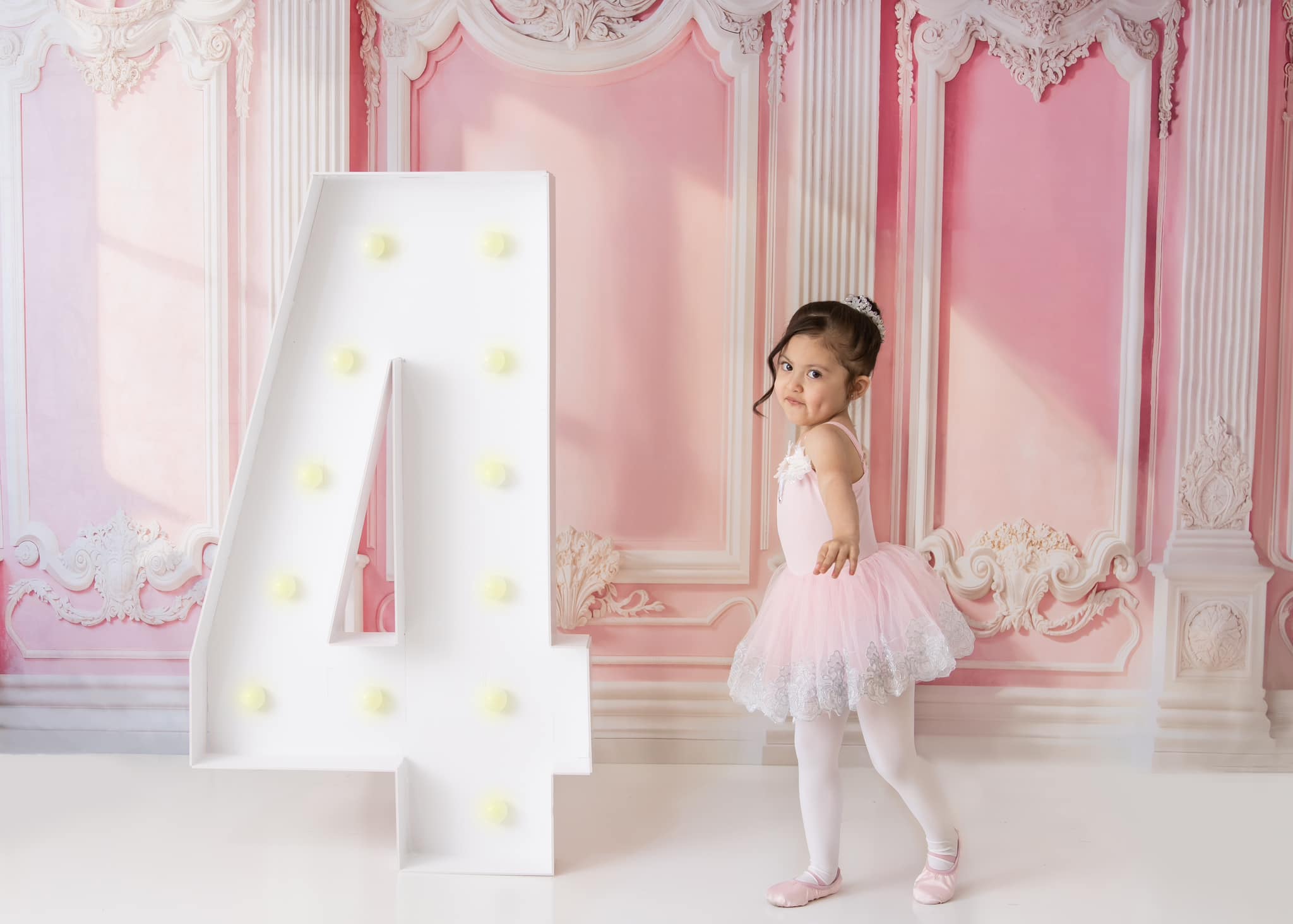 Kate Elegant Pink Vintage Wall Sunlight Backdrop Designed by Emetselch - Kate Backdrop AU