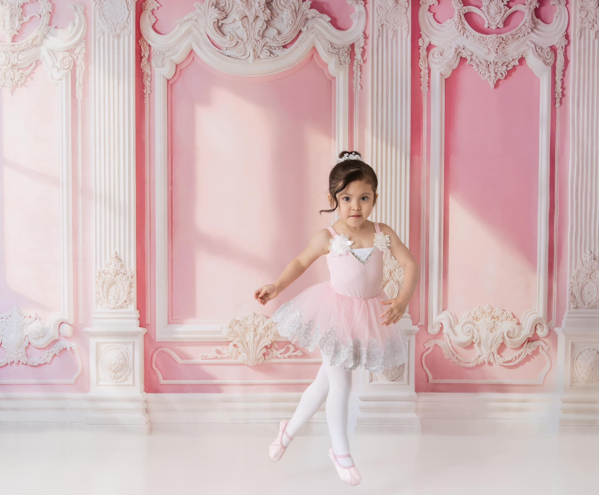 Kate Elegant Pink Vintage Wall Sunlight Backdrop Designed by Emetselch - Kate Backdrop AU