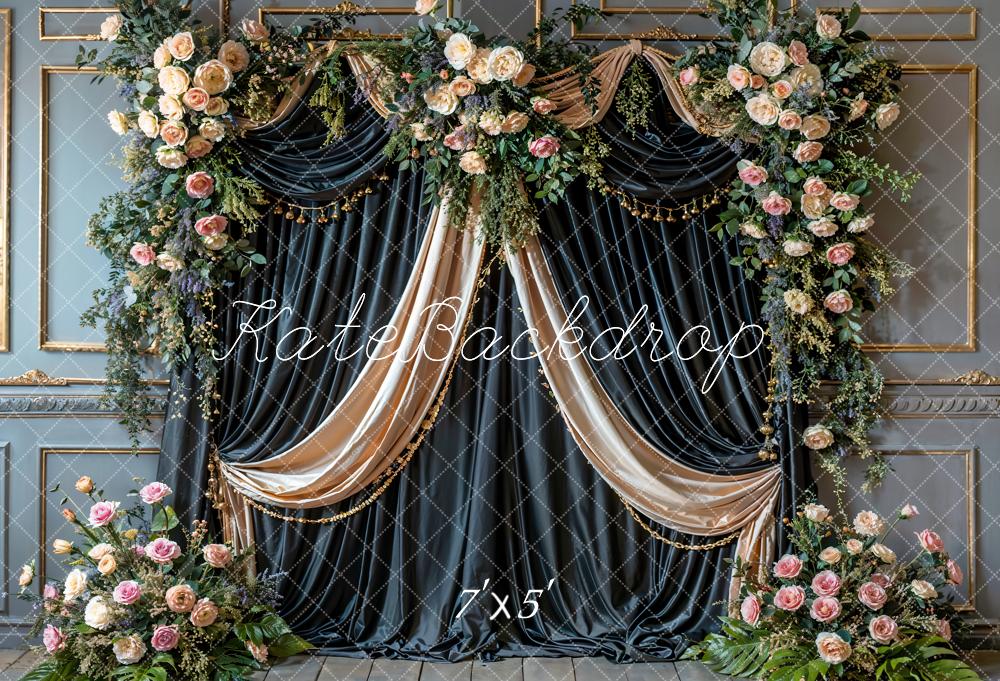 Kate Flower Drapes Backdrop Designed by Emetselch