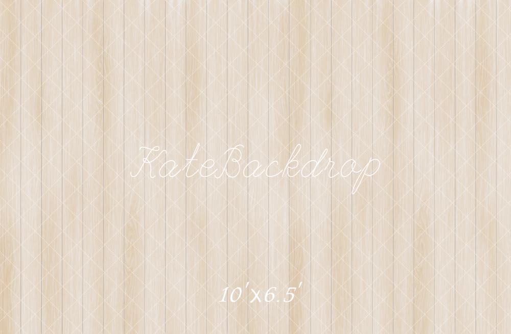 Kate Light Wood Vertical Lines Fleece Backdrop Designed by Emetselch