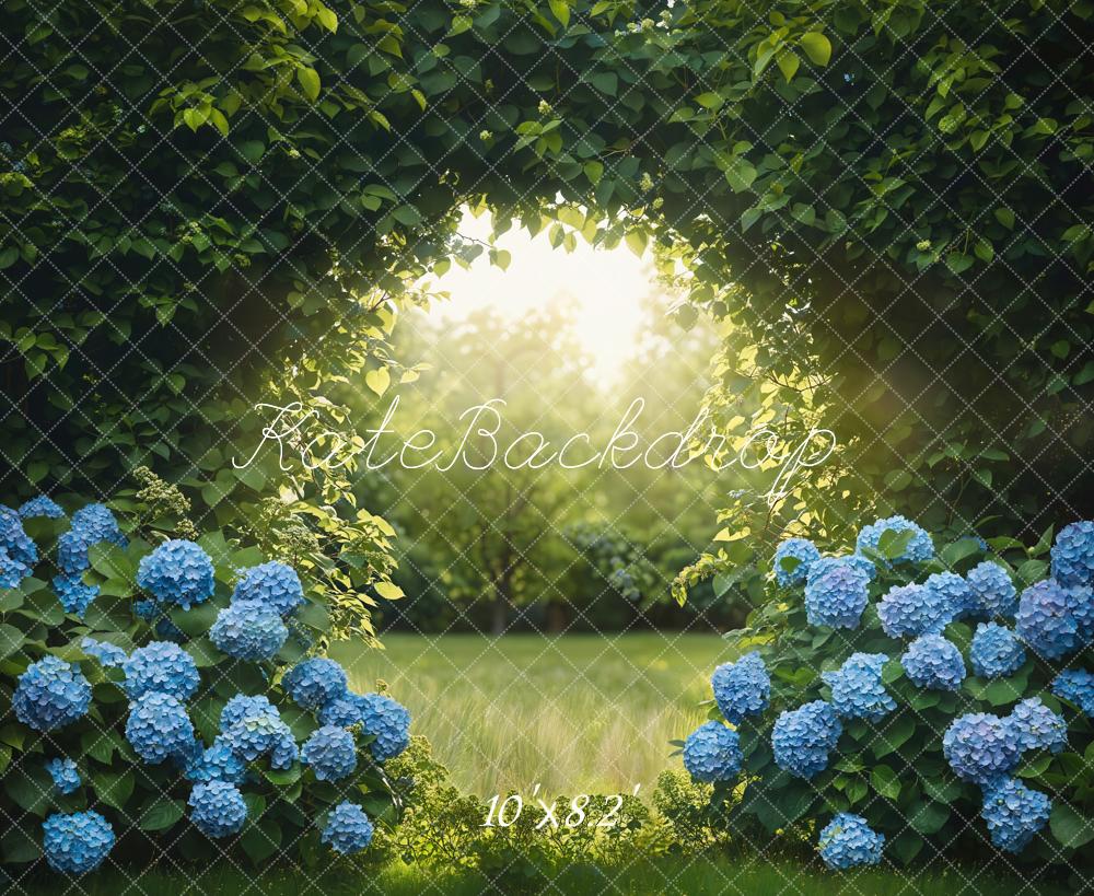 Kate Garden Arch Blue Hydrangeas Backdrop Designed by Chain - Kate Backdrop AU