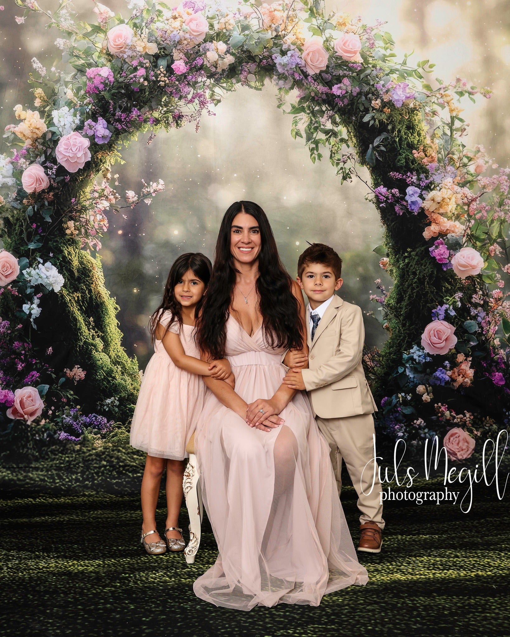 Kate Fantasy Fairy Floral Arch Backdrop Designed by Mini MakeBelieve - Kate Backdrop AU