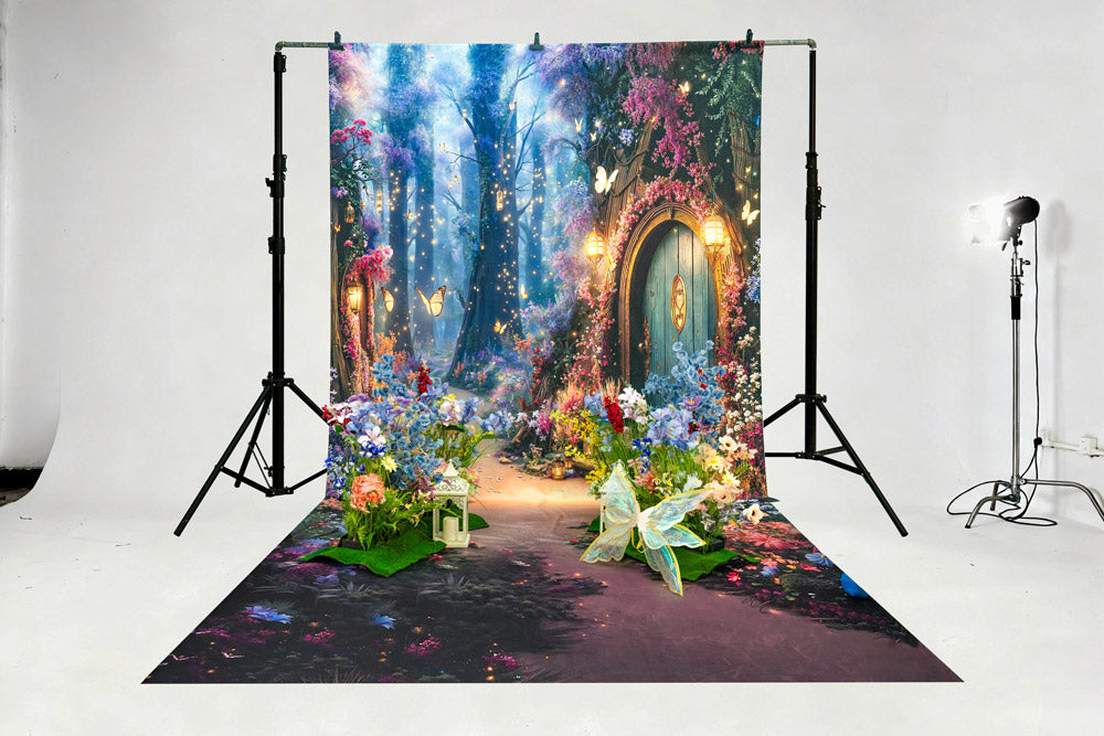 AUSALE Kate Sweep Fairy Fantasy Forest Flowers Backdrop Designed by Chain