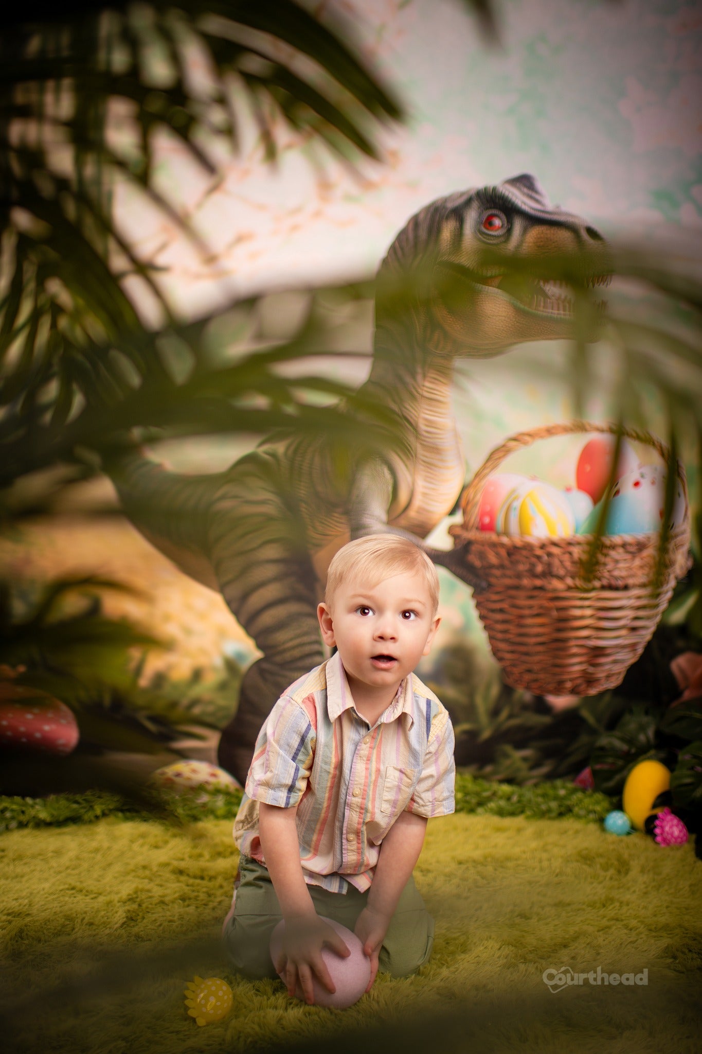 Kate T-Rex Easter Backdrop Designed by Patty Roberts - Kate Backdrop AU