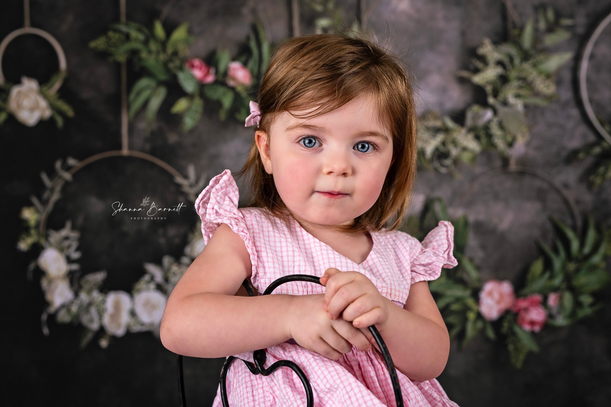 Kate Dark Floral Hoops Backdrop Spring Designed By Mandy Ringe Photography - Kate Backdrop AU