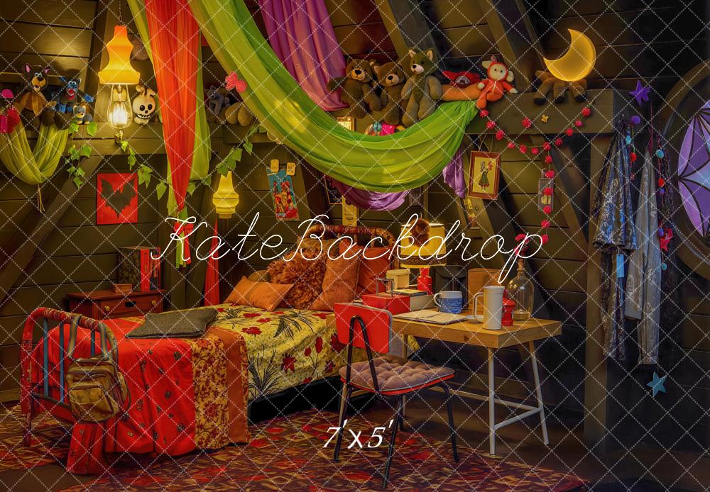 Kate Cosy Kids Bedroom Attic Plush Toys Backdrop Designed by Mini MakeBelieve