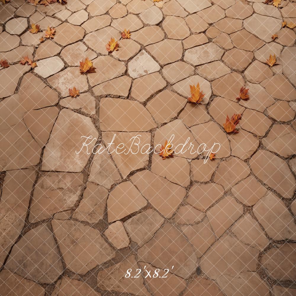 Kate Autumn Leaves Stone Backdrop Designed by Kate Image